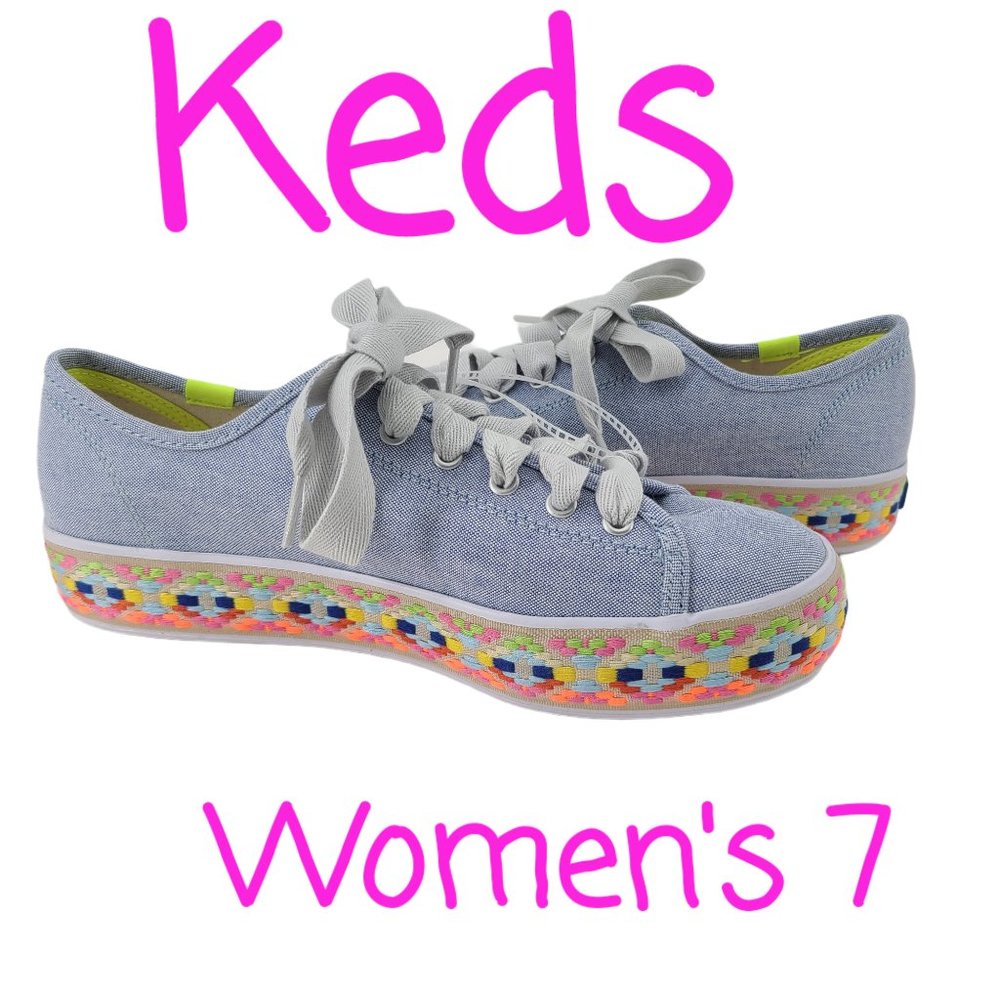 New Keds Women's Triple Kick Jute NEW Sneakers Size 7